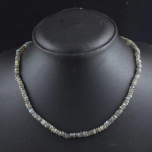 Most Brilliant Amazing Labradorite 87.00 Cts Beaded Precious Necklace VK 34 E549 - Picture 1 of 3
