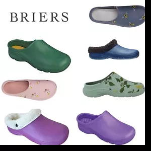 More details for briers garden clogs mens / womens / unisex plain/floral/fleece gardening shoes