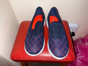 CUSHION WALK SCARPE DA GINNASTICA DONNA BLU NAVY E ARANCIONE TAGLIA 6 NUOVE - Foto 1 di 4