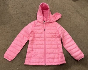 Girls Pink Lightweight Packable Jacket Water Resistant - Size Kids XXL - Picture 1 of 2