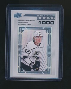 BRANDT CLARKE 2022-23 UPPER DECK POPULATION COUNT 1000 1/1000
