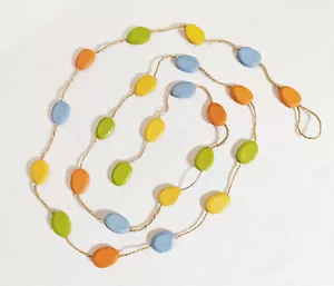 Deko-Kette mit Holzeiern – Bunt & Frühlingshaft – 190 cm – Osterdeko 🐣🌿 - Bild 1 von 5