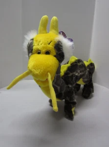Peluche Kuddle Me Toys 18" Largo Dragón Amarillo Marrón Largo - Imagen 1 de 9