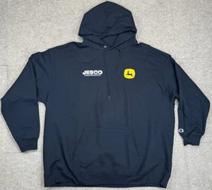 Champion John Deere Jesco sudadera con capucha negra de manga larga bordada para hombre talla 3XL - Imagen 1 de 12