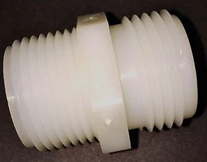 Manguera de jardín macho de 3/4" x 3/4" tubo macho NYLON adaptador de montaje de manguera de jardín - Imagen 1 de 2