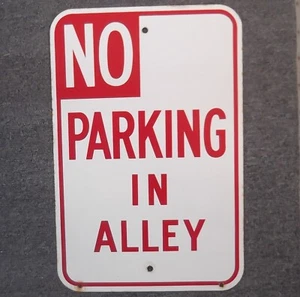 Porcelain over steel L.A. parking sign Not faded; great shape. Late '60s -'70s.  - Bild 1 von 8