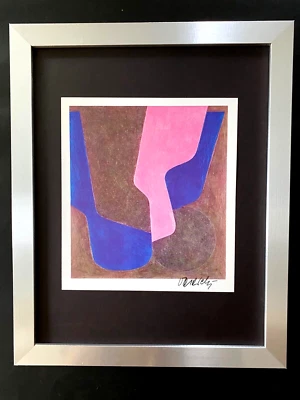 🔥VICTOR VASARELY DRUCK VON 1970 + SIGNIERT GEOMETRISCH ABSTRAKT + NEUER RAHMEN  - Bild 1 von 4