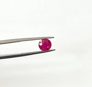 7 mm Certified Natural Ruby Round Diamond Cut 01 Piece Only Loose Gemstone - Picture 1 of 2