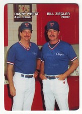 1989 Mother's Cookies Texas Rangers TRAINERS/CHECKLIST #28