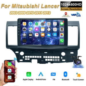 CarPlay For Mitsubishi Lancer 08-12 Android 13 Wireless Stereo Radio GPS Navi FM - Picture 1 of 19