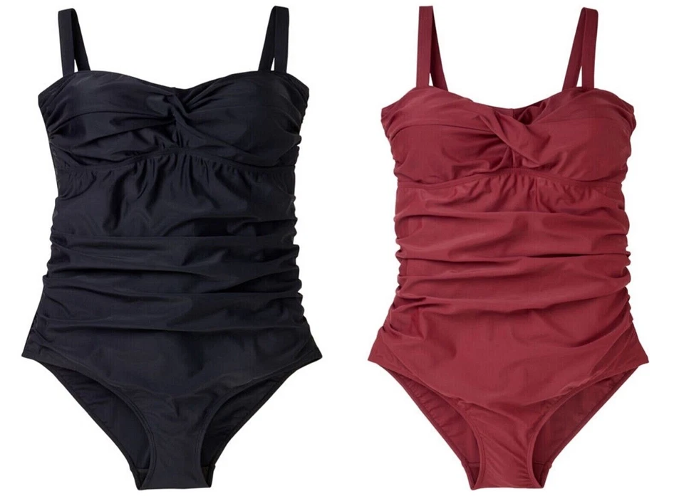 Damen Badeanzug Schwimmanzug mit verstellbaren Trägern - Gr. 52/54, 56/58 - Bild 1 von 1