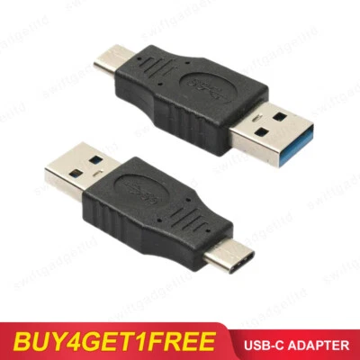 USB 3.0 Type A Male to USB 3.1 Type C Male Data Charging Charger USB-C Adapter - Image 1 of 4
