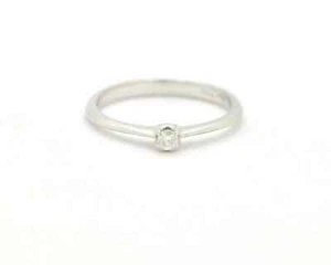 Anello solitario Recarlo oro bianco 18kt con diamante 005ct brillante G VS1 - Picture 1 of 3