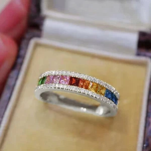 Trendy Finger Ring Female Engagement Zirconia Luxury Fashion Jewelry Rings gifts - Picture 1 of 10