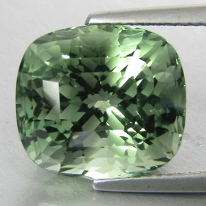 10.45Cts Hi-Look Natural Green Amethyst Cushion Missing Cut Loose Gem  Ref VDO  - Picture 1 of 5