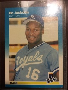 1987 Fleer Glossy BO JACKSON #369 rookie baseball rc royals kansas city