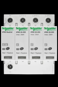 SCHNEIDER MODULAR SURGE ARRESTER TRIPLE POLE & NEUTRAL IPRD20 A9L20600 - Picture 1 of 7