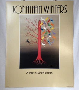 Comedian Jonathan Winters Limited Edition Vintage Art Print Tree In South Boston - Picture 1 of 18