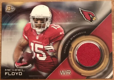 2015 Bowman Relics Michael Floyd BR-MF Arizona Cardinals - Image 1 of 2