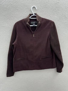 Norton Studio Damenjacke Größe 10 Zierlich Lila Langarm Reißverschluss  - Bild 1 von 10