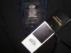 NWT JUICY COUTURE SHARP SUITING BLAZER Wool Blends Elegant Cocktail Jacket Sz L - Picture 1 of 10