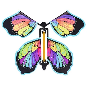 10x Magic Wind Up Flying Butterfly Powered Magic Fairy Flying Toy Surprise Gift - Zdjęcie 1 z 5