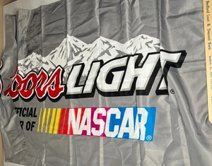 NASCAR Coors Light Flag Multi Signed Autographed Banner Racing Collectible Memor - Picture 1 of 7