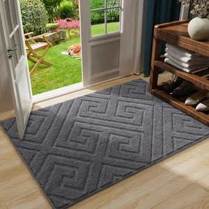 Washable Indoor Door Mat Entrance, Low Profile Entry Rugs for Inside House Ru... - Picture 1 of 8