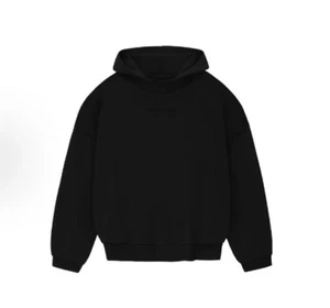 Fear of God Essentials Hoodie Size XL Jet Black 192BT232050F - Picture 1 of 6