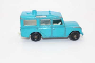 1965 年火柴盒 Lesney Land Rover Safari 系列编号 12 蓝色英国制造 — 第 1/4 张图片