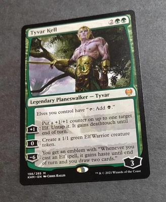 Tyvar Kell: Kaldheim Mtg Card, Mythic Rare Planeswalker Near Mint  - Image 1 of 2