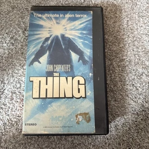 The Thing VHS | John Carpenter | Kurt Russell | 1982 Horror Sci-Fi Cult Monster - Picture 1 of 11