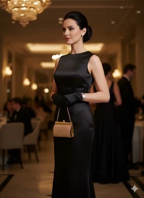 Bolso de Hombro Sasha Noche Dorado Correa de Cadena Cristal Cierre a Presión De Colección Glamour Foto 1 de 4