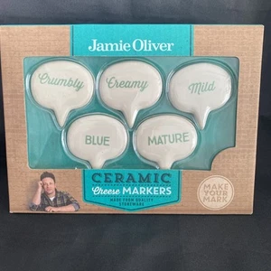 Jamie Oliver Ceramic Serving Set Cheese Stoneware Markers. Brand new in box - Picture 1 of 2