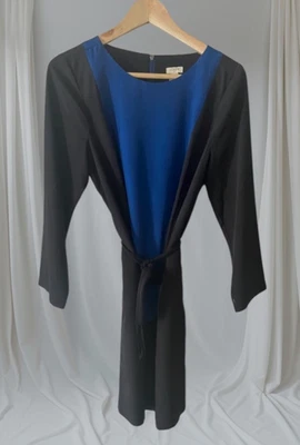 Vestido recto para mujer J.Crew talla 4 bloques de colores negro azul oficina carrera JCrew J Crew Foto 1 de 4