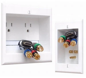 Sistema de administración de cables PowerBridge TWO-PRO con doble alimentación para televisores montados en pared - Imagen 1 de 9
