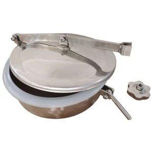 11.8''/300mm Stainless Circular Atmospheric Manhole Cover Sanitary Tank Manway - Picture 1 of 18