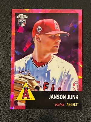 Janson Junk 2022 Topps Chrome Platinum Anniversary Rookie Fuchsia Atomic /100 - Image 1 of 2