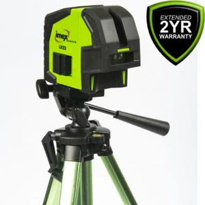 Imex LX22 Rotes Kreuz Linienlaser Wasserwaage & Lotspot + Magnethalterung + Stativ - Bild 1 von 6
