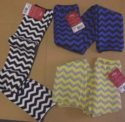 Capezio Ntiger 24" Damas Calentadores de Piernas 3 Colores de Chevron Acrílico Spandex Nuevo Con Etiquetas Foto 1 de 4