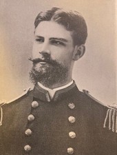 1898 Vintage Magazine Illustration Lieutenant Richmond Pearson Hobson