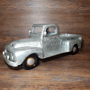 Pick-up Truck Planter Metal 1950 Ford Decor Farmtruck 16" long x 6.5" tall - Picture 1 of 8