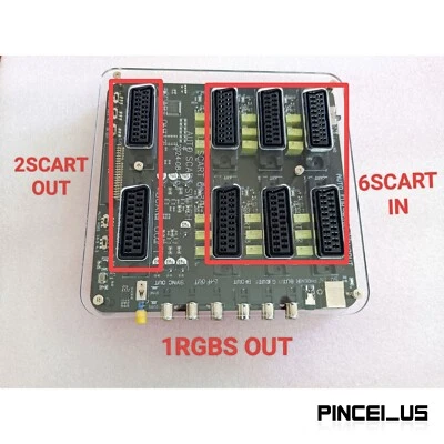 New SCART 6-IN 3-OUT Automatic Distributor with USB Cable Automatic Switcher - Image 1 of 4