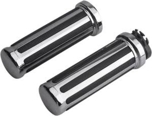 G2 Ergonomics Quick-Turn Throttle Rail Grips with End Caps Chrome 17-0513-Q - Picture 1 of 1
