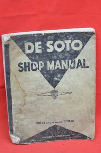 1937 Chrysler DeSoto Shop Manual Code S5 Starting w/ SN 5,598,301 Service Book - Picture 1 of 11