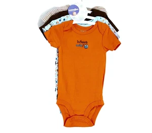 Conjunto Body BabiesRUs 4 Piezas Manga Corta Algodón Búho Porcupino Zorro Talla 9M - Imagen 1 de 6