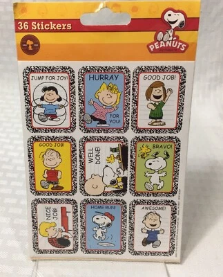 4 HOJAS / 36 PEGATINAS / PANDILLA DE CACAHUETES / MOTIVACIONAL / BUEN TRABAJO / AYUDA EN EL AULA Foto 1 de 2