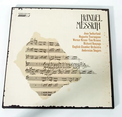 HANDEL Messiah - Joan Sutherland - LONDON OSA-1396 - Sterophonic 3LP BOX - Image 1 of 4