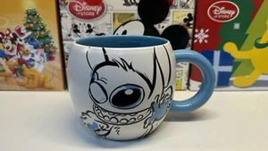 Disney Store Mug STITCH Blue/White Mug Coffee Tea ~500ml - Picture 1 of 3