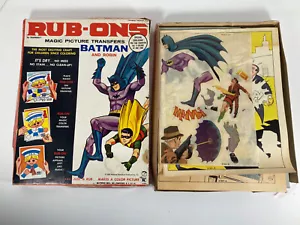 RARE. Batman Hasbro 1966 Rub ons Rub-ons playset BOXED. Transfers. #2760 Robin - Picture 1 of 12